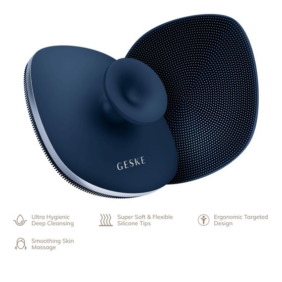 Щітка для тіла GESKE Body Brush metal 4в1 starlight, Синій | Зображення 1