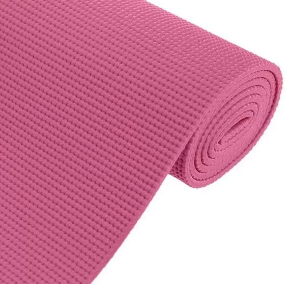 Килимок для йоги та фітнесу Power System PS-4014 PVC Fitness Yoga Mat Pink (173x61x0.6) (PS-4014_Pink) | Зображення 5
