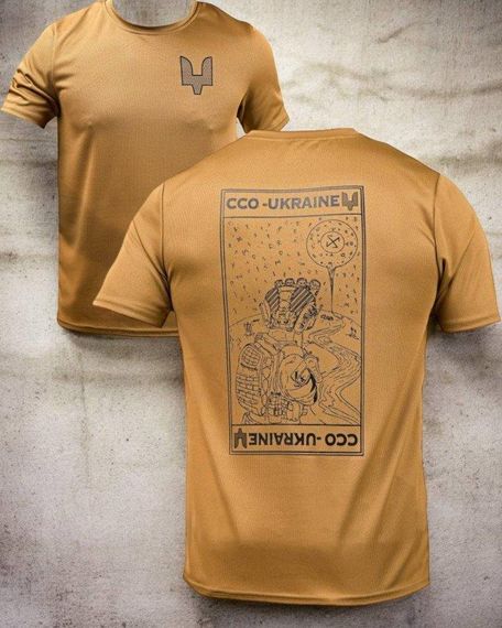 Тактична потоотводна футболка Oblivion ССО Ukraine койот ДЛ7032 | Зображення 6