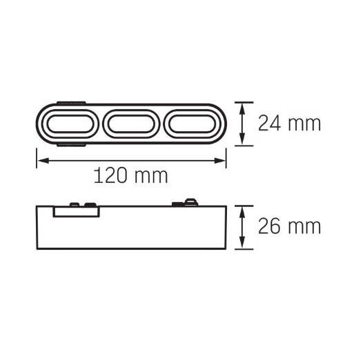 LED Світильник магнітний трековий 5,5W 4000К 48V чорний VL-TRMS-LD13B Videx | Зображення 5