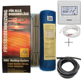 Комплект мат Arnold Rak Standart FH-EC, 180 W/m2 (ø 3 мм) + програмований терморегулятор EcoReg М6.716 0,75 м2 (135 Вт) 3,5 м2