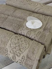 Набор для сауны Pupilla Penalope kahve Махра Микрокоттон набор 3шт