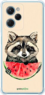 Чохол на Xiaomi Poco X5 Pro 5G Єнотик з кавуном "4605sp-3027-2448"