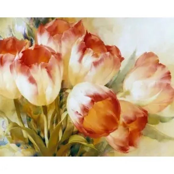 Алмазна мозаїка Тюльпани 40х50 см ColorArt  SP025 | Зображення 1