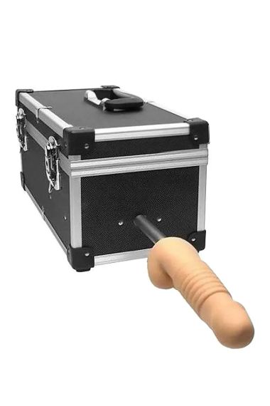 Портативная секс-машина Diva Tool Box в чемодане, с пультом и тремя насадками Vac-U-Lock, черная Sex Aura | Зображення 2