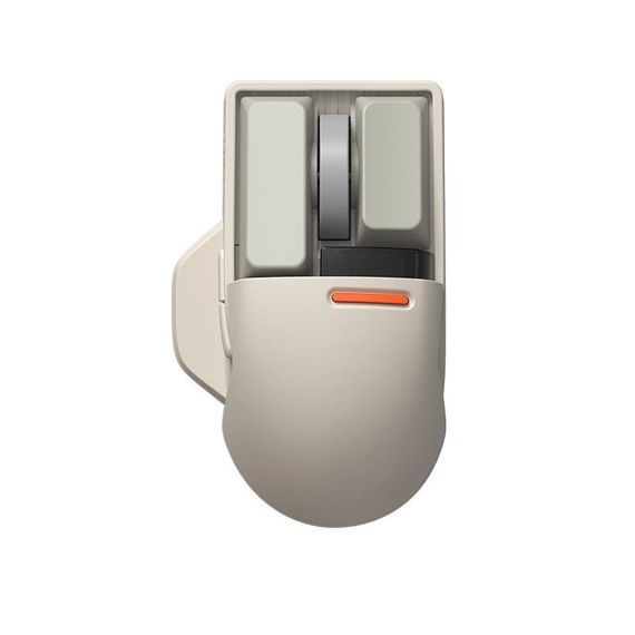 Бездротова мишка LOFREE Touch PBT біла з OLED-екраном 4000 DPI Bluetooth USB-C для ПК та ноутбуків