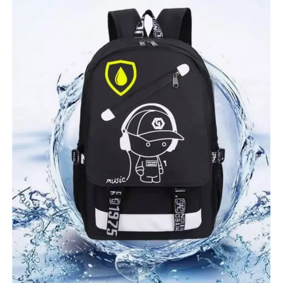 Рюкзак водостійкий розумний повсякденний з Led-підсвіткою "Music", рюкзак з підсвіткою  для прогулянок і спорту