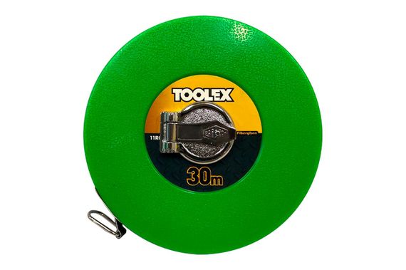 Рулетка Toolex - 30м x 13мм бобина стекловолокно (11R0130)