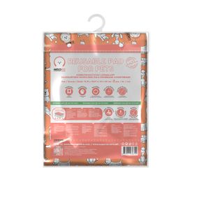 Misoko&Co Багаторазова пелюшка для собак, 40х50 см (цуценята), коралова, 2 шт.