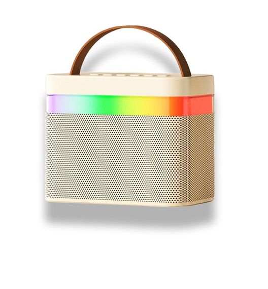 Портативна колонка K18 Bluetooth LED з 2 мікрофонами XPRO чорна, біла (46137-K18_315)