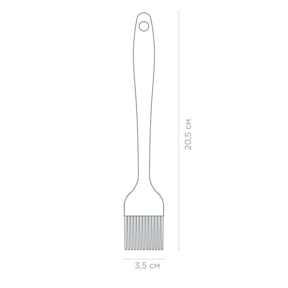 Пензлик кулінарний Vinzer Culinary VZ-50671 20.5х3.5 см бежевий | Зображення 1