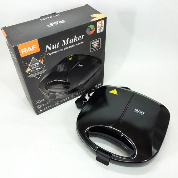 Функціональна вафельниця RAF R.246 750 Вт, Електронна вафельниця, Електровафельниця для тонких вафель IR-84 | Зображення 8