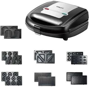 Сэндвичница 7в1 Багатофункціональний мультимейкер XPRO Sokany SK-B907-7 (45400-SK-B907-7_1215)