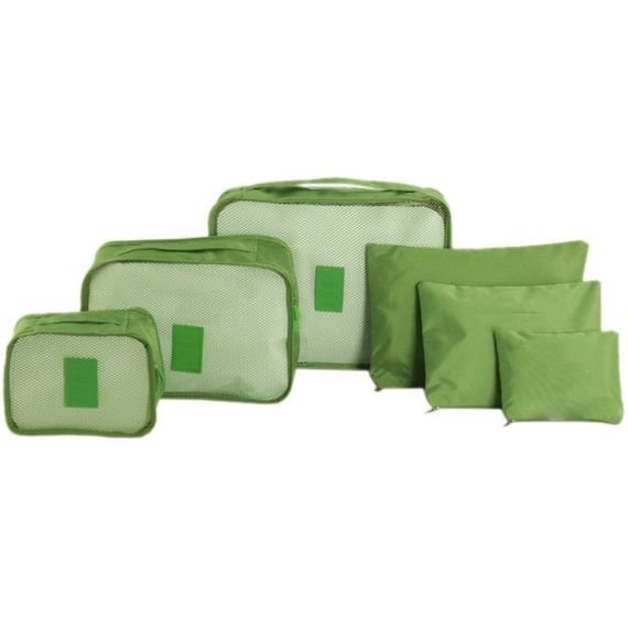 Набір дорожніх органайзерів 6 шт. ZX-476 Колір: зелений | Зображення 3