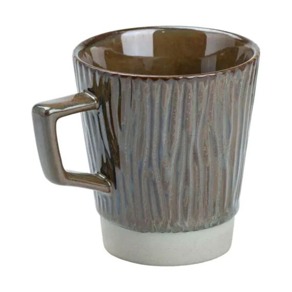 Чашка фарфоровая для чая и кофе 300 мл в стиле ретро Графит HP7208GG | Зображення 1