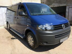 Бокові пороги Maya V2 (2 шт., алюміній) Коротка база для Volkswagen T6 2015-2024, рр
