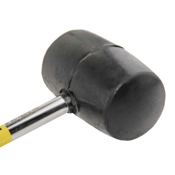 Киянка резиновая Sigma 680 г черная, металлическая обрезиненная рукоятка (4317491) | Зображення 1