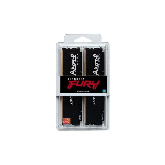 Модуль памяти для компьютера DDR5 32GB (2x16GB) 5600 MHz Beast AM5 Black Kingston Fury (ex.HyperX) (KF556C36BBEK2-32) | Зображення 3