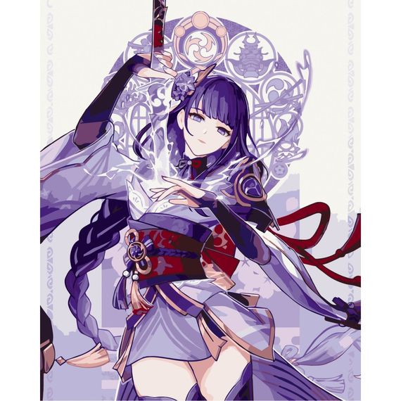 Картина за номерами без підрамника "Райден Шьоґун" 16064-ACNF 40х50 см