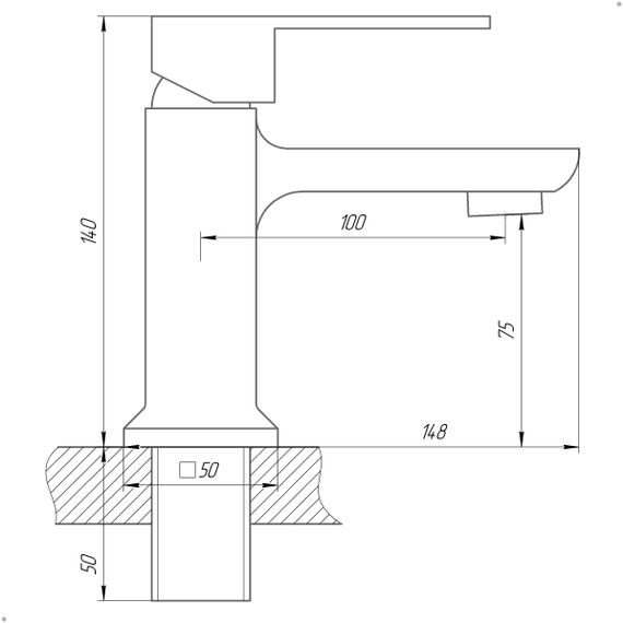 Змішувач для раковини DOMINO MALIBU DMM-401 | Зображення 3