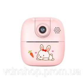 Розовый Фотоаппарат детский M4 для моментальной печати