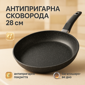 Сковородка для приготовления UNIQUE, Сковорода для легкого приготовления Сковорода кухонная кухни AI-34