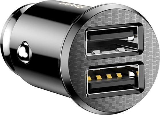 Автомобільний зарядний пристрій Baseus Small Rice Grain car 3.1 А black (CCALL-ML01) | Зображення 3