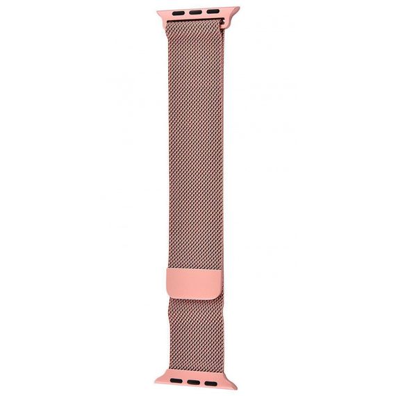 Ремешок Apple Watch Milanese Loop 42/44/45/49 mm, браслет миланская петля, магнитный браслет для Appe Watch rose gold