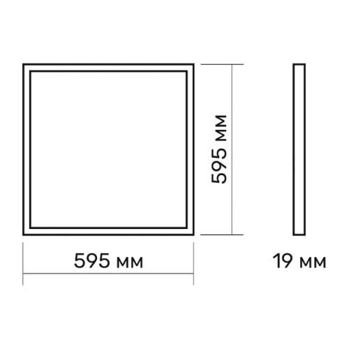 LED панель TITANUM 40W 4100K 220V PRISMATIC | Зображення 2