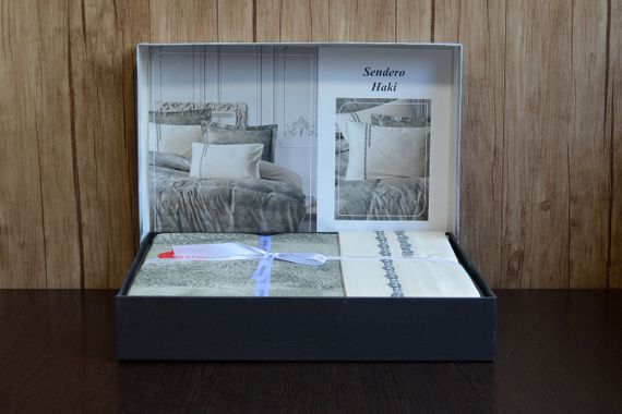 Комплект постільної білизни Cotton Box Elite Saten 200×220 Sendero Haki | Зображення 4