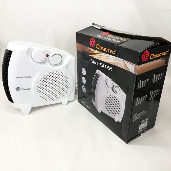 Електричний обігрівач для офісу Domotec, Портативний електричний міні-обігрівач, Вітродуйка для дому HX-61 | Зображення 7