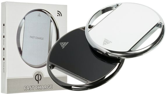 Бездротовий зарядний пристрій Fast Charger 002 чорний з хромованим кільцем (MAW-29226_231) | Зображення 2