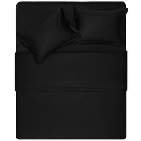 Простирадло ARDESTO Mix&amp;Match Premium, 240x260см, 100% бавовна, сатин, чорний (ART2426FSL)