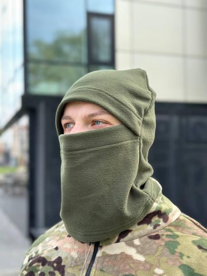 Флісова балаклава олива | Зображення 1