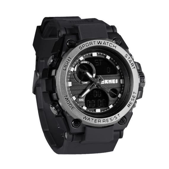 Годинник спортивний SK2031 Чорний/Металік (7559)