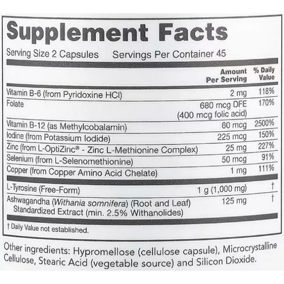 Комплекс для профілактики щитовидної залози Protocol for Life Balance Ortho Thyroid 90 Veg Caps | Зображення 1