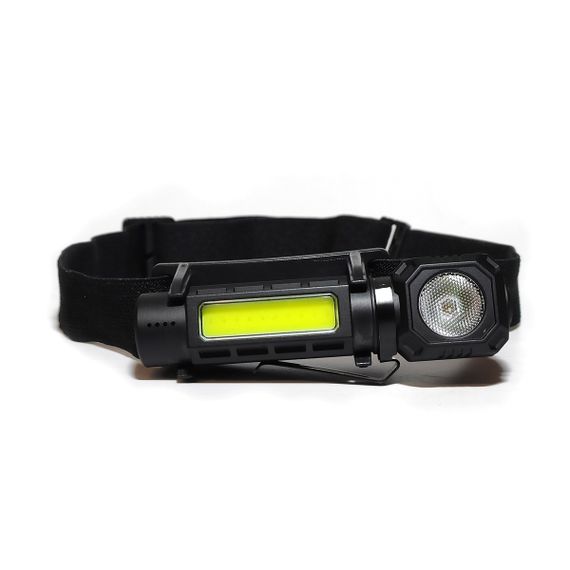 Фонарь аккумуляторный налобный WJ-988 3W+COB3W | Зображення 1