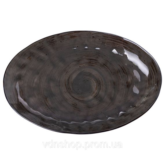 Тарілка порцелянова плоска овальна 35 х 23.5 см сервірувальне блюдо для нарізки Lugi HP23392