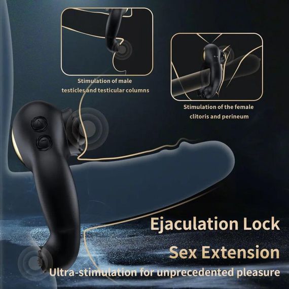 Кільце ерекційне з дистанційним пультом BeYourLover ABE PENIS RING, чорне Sex Aura | Зображення 6