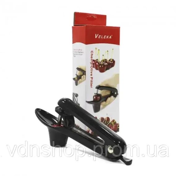 Інструмент для видалення кісточок пластикова ручна Veleka, видавлювач кісточок з вишні, вишнечистка | Зображення 4