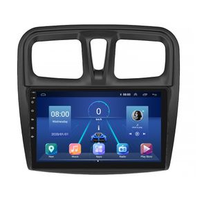 Штатная магнитола Lesko для Renault Logan II 2012-2018 экран 10" 6/128Gb 4G Wi-Fi GPS Top