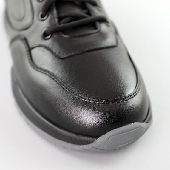 Кросівки чоловічі шкіряні 591351 Чорні 40 41 42 43 44 45 | Зображення 3