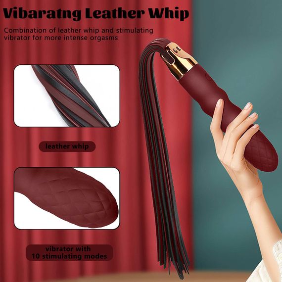 Вібратор-флогер- Virbating Flogger | Зображення 7