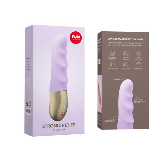 Мініпульсатор Fun Factory STRONIC PETITE pastel lilac, 8 режимів, підходить для початківців Sex Aura | Зображення 7