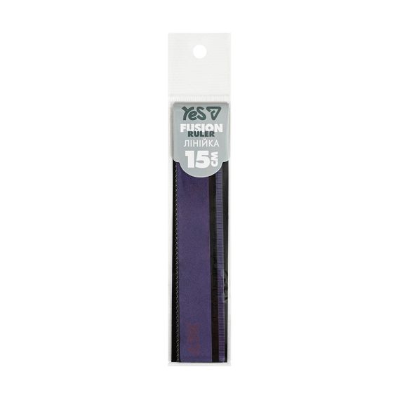 Лінійка YES Fusion CHAMELEON violet wavy 370752 15 см