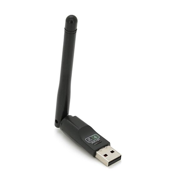 Бездротовий мережевий адаптер з антеною 10см Wi-Fi-USB LV / CL-UW07D - 8723DU, 802.11bgn, 150MB, 2.4 GHz, WIN7 / XP / Vista / 2K /