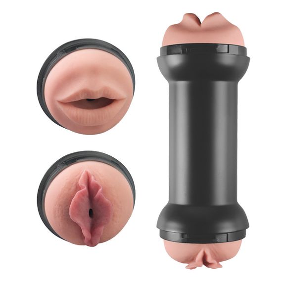 Мастурбатор - Traning Master Double Side Stroker Mouth And Pussy Sex Aura | Зображення 7