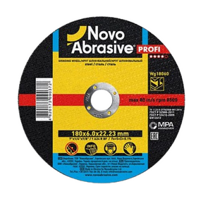 Круг зачистний для металу d180мм*6*22,23мм 14A NovoAbrasive