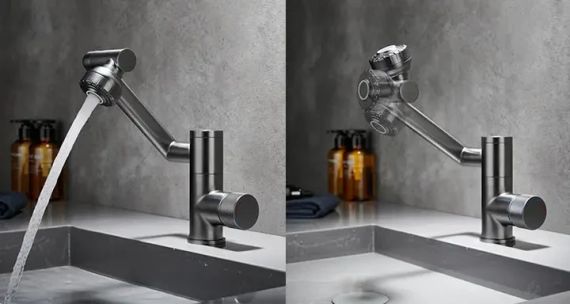 Змішувач для кухні під фільтр із гнучким зливом faucet AND938 Чорний | Зображення 3