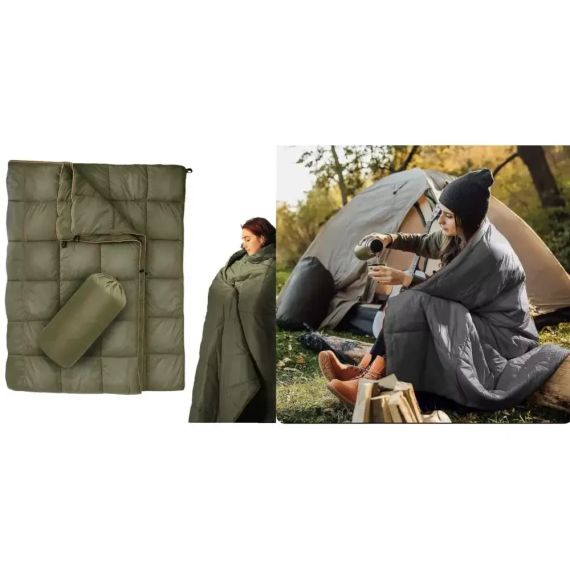 Водонепроницаемое пуховое одеяло 200x140 см для туризма и походов AND-8-AND-9 | Зображення 3
